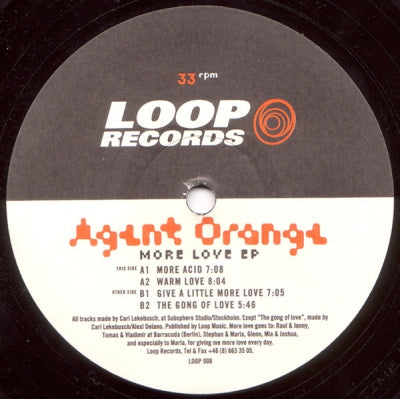 AGENT ORANGE - More Love