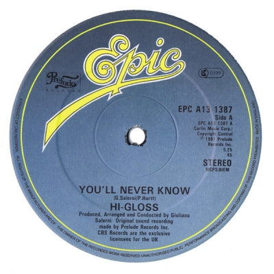 HI-GLOSS - You'll Never Know