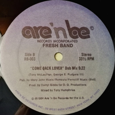 FRESH BAND - Come Back Lover