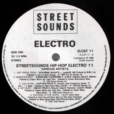 VARIOUS - Street Sounds Hip Hop Electro 11