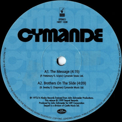 CYMANDE - The Message / Brothers on The Slide / Dove / Bra