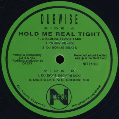 DUBWISE - Hold Me Real Tight