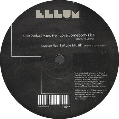 JON DASILVA & MACEO PLEX  - Love Somebody Else / Future Musik