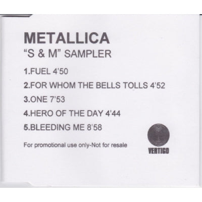 METALLICA - S&M Sampler