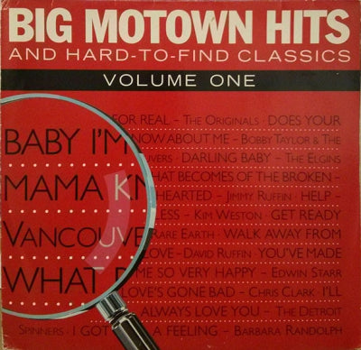 VARIOUS ARTISTS - Big Motown Hits And Hard To Find Classics - Volume 1