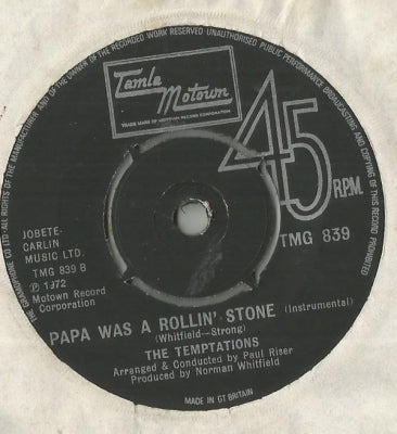 THE TEMPTATIONS - Papa Was A Rollin' Stone