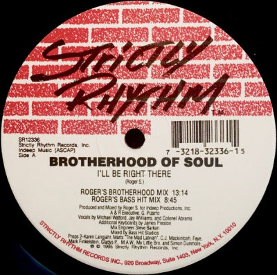 BROTHERHOOD OF SOUL - I'l Be Right There