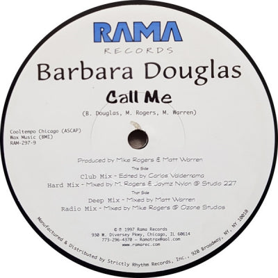 BARBARA DOUGLAS ‎ - Call Me