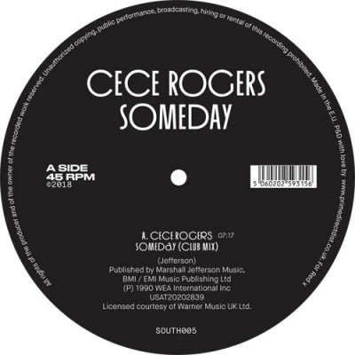 CE CE ROGERS - Someday