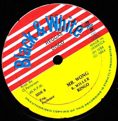 WELTON IRIE / RINGO - No. 27 / Mr. Wong