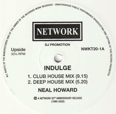 NEAL HOWARD - Indulge / To Be Or Not To Be