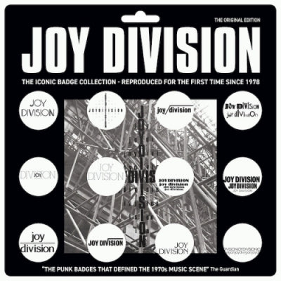 JOY DIVISION - The Iconic Badge Collection - Black on White Badge Versions