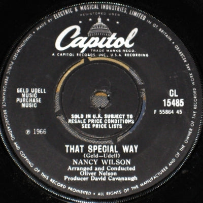 NANCY WILSON - That Special Way / Go Away