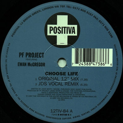 PF PROJECT FEATURING EWAN MCGREGOR - Choose Life