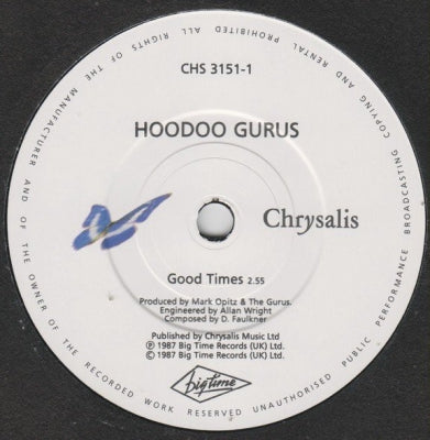 HOODOO GURUS - Good Times / On My Street