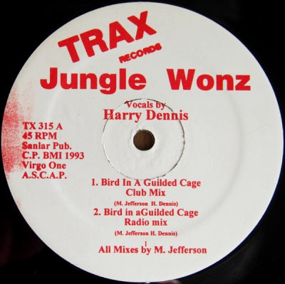 JUNGLE WONZ - Bird In A Guilded Cage