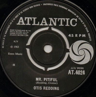 OTIS REDDING - Mr. Pitiful / That's How Strong My Love Is