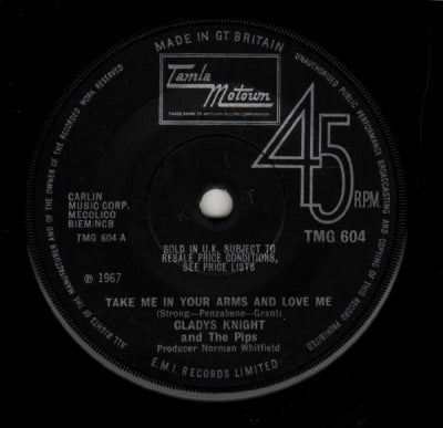 GLADYS KNIGHT AND THE PIPS - Take Me In Your Arms And Love Me