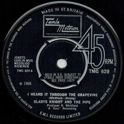 GLADYS KNIGHT AND THE PIPS - I Heard It Through The Grapevine