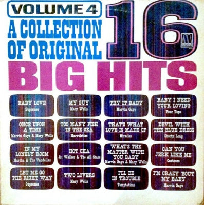 VARIOUS ARTISTS - A Collection Of 16 Original Big Hits - Vol. 4