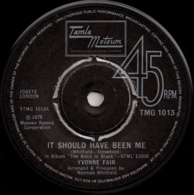 YVONNE FAIR   - It Should Have Been Me