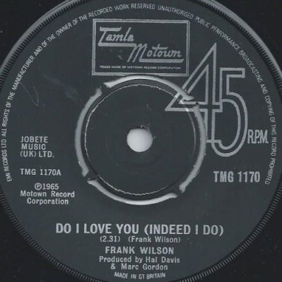 FRANK WILSON - Do I Love You (Indeed I Do)