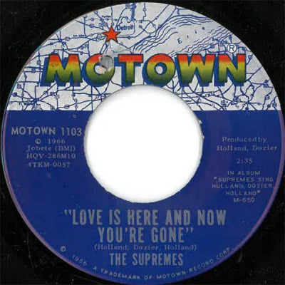 THE SUPREMES - Love Is Here And Now You're Gone / There's No Stopping Us Now