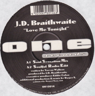 J.D. BRAITHWAITE - Love Me Tonight