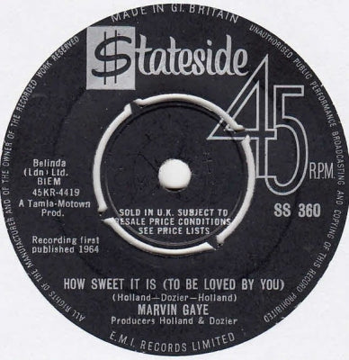 MARVIN GAYE - How Sweet It Is (To Be Loved By You) / Forever