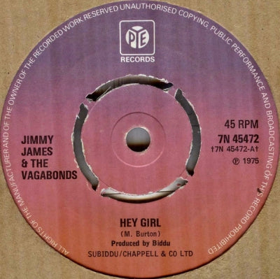 JIMMY JAMES & THE VAGABONDS - Hey Girl / I Am Somebody