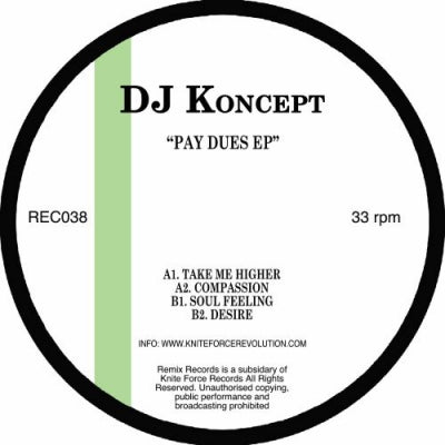 DJ KONCEPT - Pay Dues EP