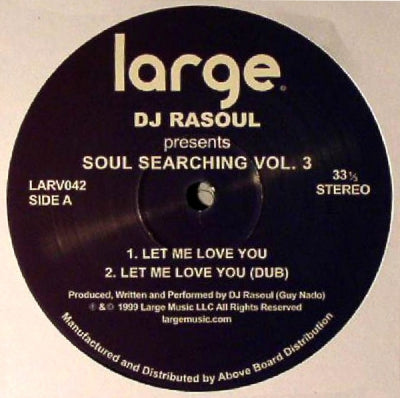 DJ RASOUL FEATURING SHANAN - Soul Searching Vol. 3