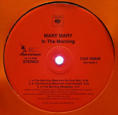 MARY MARY - In The Morning