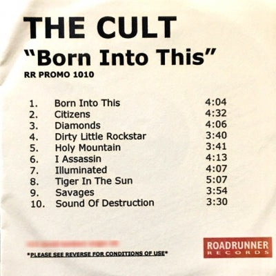 THE CULT - Born Into This