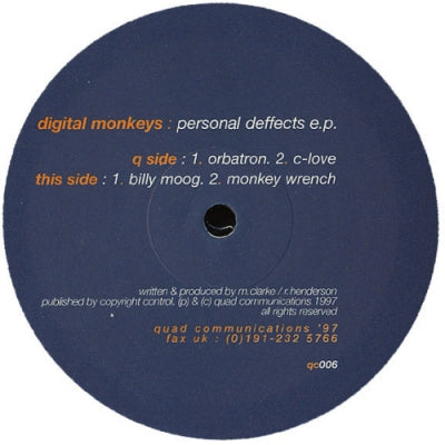 DIGITAL MONKEYS - Personal Deffects E.P.