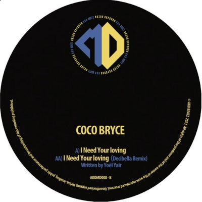 COCO BRYCE - I Need Your Loving EP