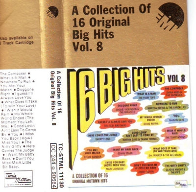 VARIOUS ARTISTS - 16 Big Hits Vol. 8 (A Collection OF 16 Original Motown Hits).