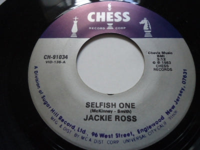 JACKIE ROSS / LAURA LEE - Selfish One / Dirty Man