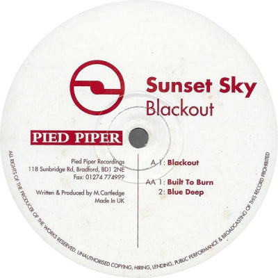 SUNSET SKY - Blackout / Built To Burn / Blue Deep