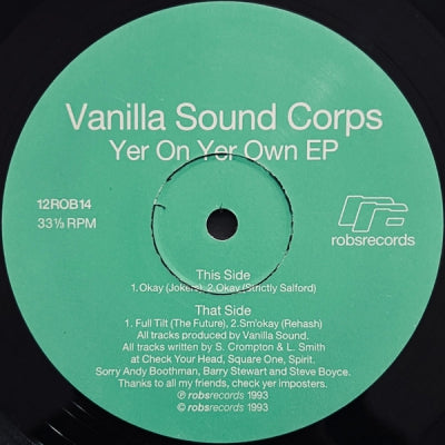 VANILLA SOUND CORPS - Yer On Yer Own EP