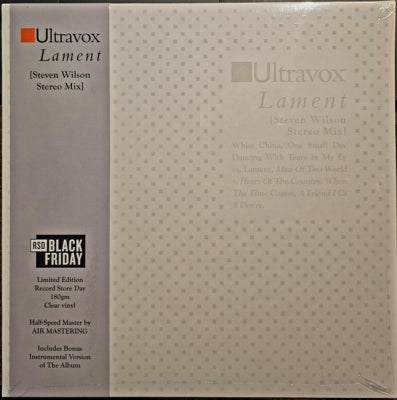 ULTRAVOX - Lament (Steven Wilson Stereo Mix)