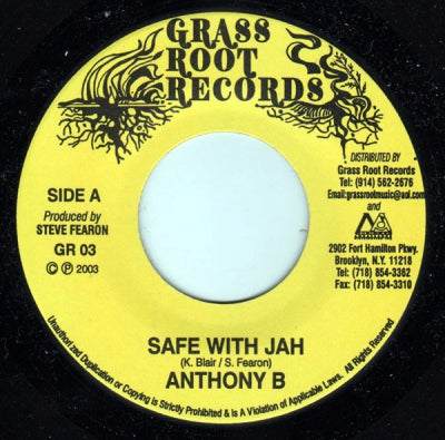 ANTHONY B - Safe With Jah