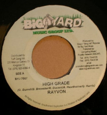 RAYVON / PRINCE MYDAS - High Grade / Players For Life