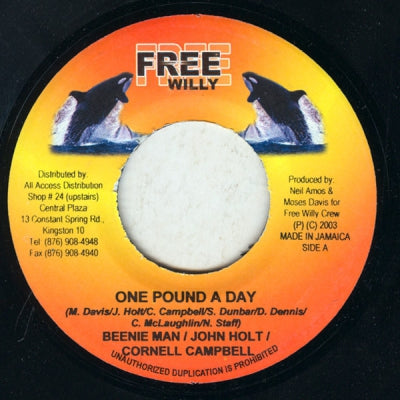 BEENIE MAN / JOHN HOLT / CORNELL CAMPBELL / KANANGA & LUCAN I - One Pound A Day / Corresponding