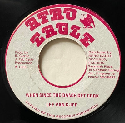 LEE VAN CLIFF / PAB EAGLE ALL STARS - When Since The Dance Get Cork / Van Cliff Style