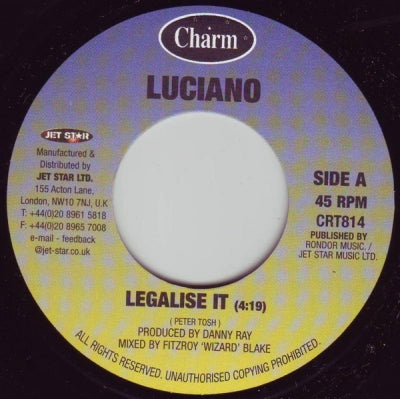 LUCIANO / RASITES - Legalise It