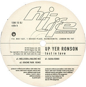 UP YER RONSON - Lost In Love