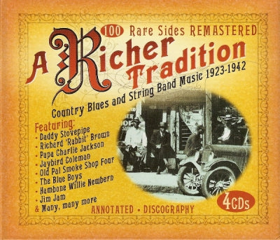 VARIOUS - A Richer Tradition (Country Blues And String Music 1923-1942)