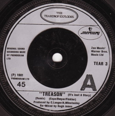 THE TEARDROP EXPLODES - Treason (It's Just A Story) (Remix) / Use Me