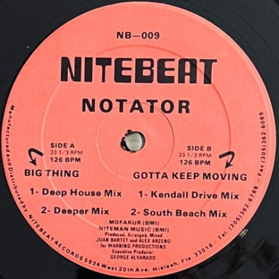 NOTATOR - Big Thing / Gotta Keep Moving